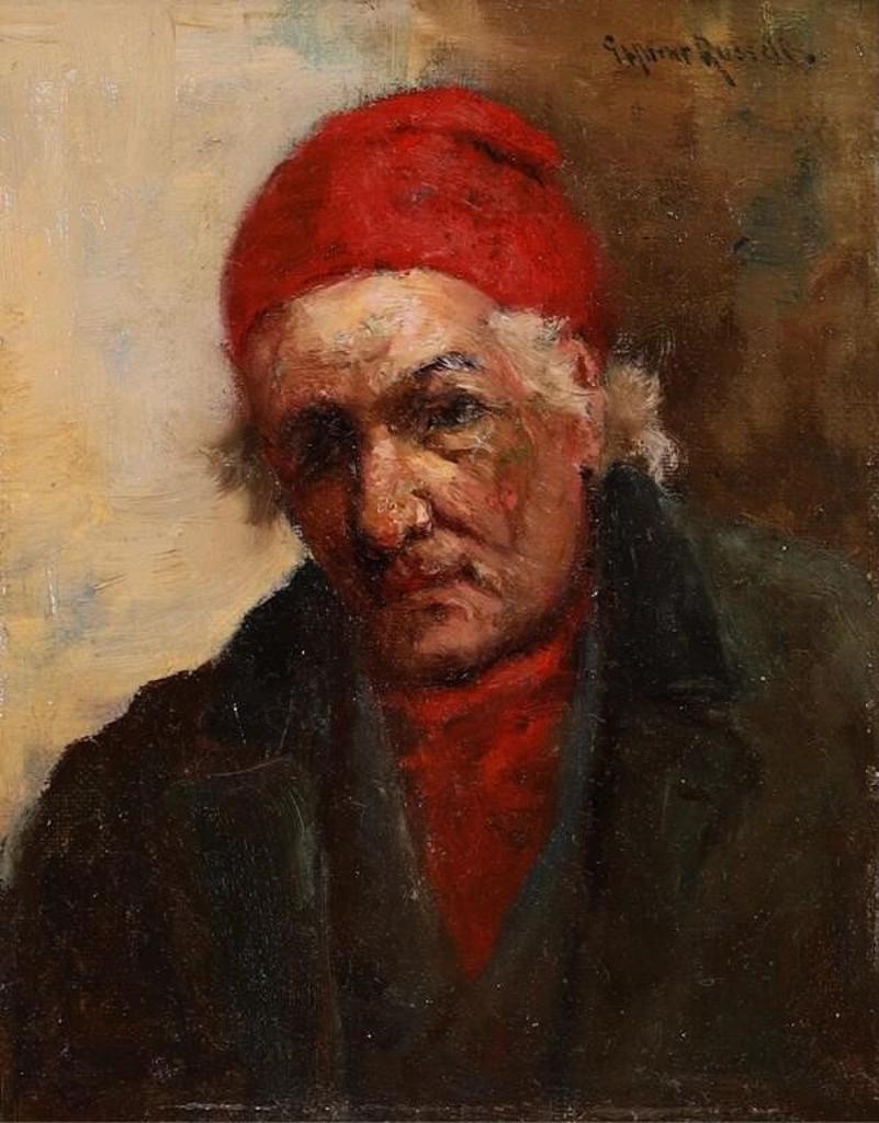George Horne Russell (1861-1933) - Habitant In A Red Tuque