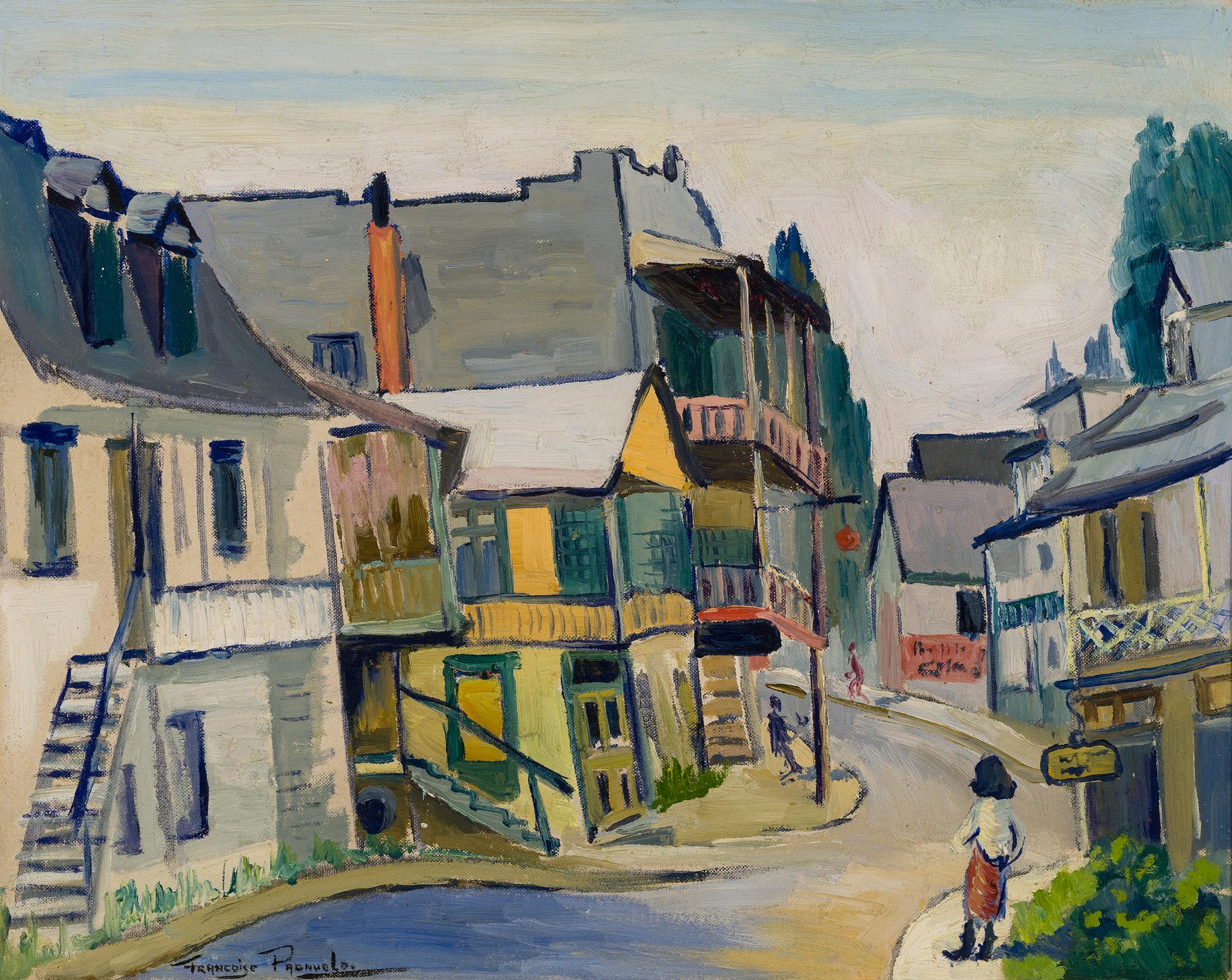 Francoise Pagnuelo (1918-1957) - Rue de la Comporté, La Malbaie, Québec, c. 1940