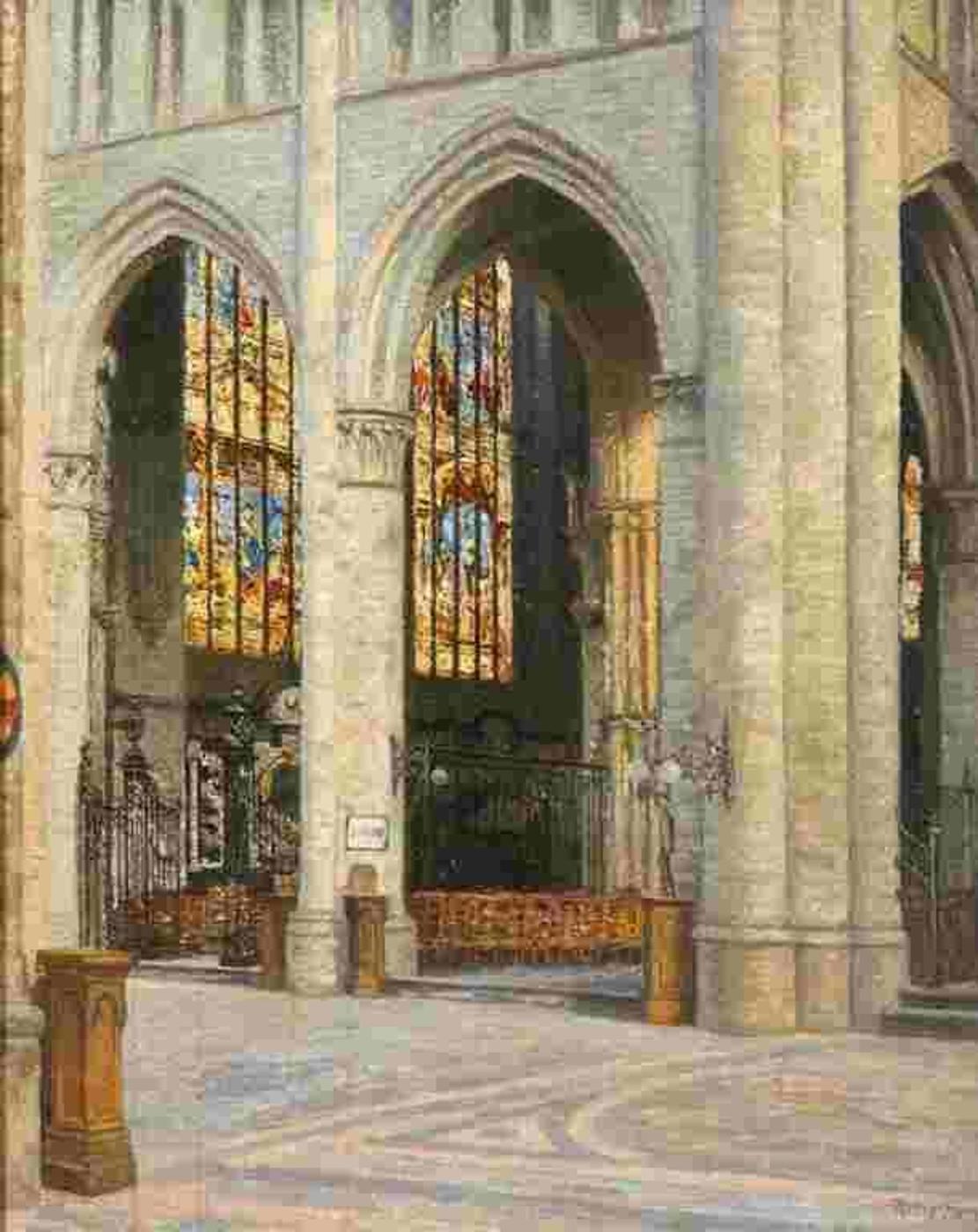 Rodolphe Wystman (1860-1927) - Eglise Sainte-Gudule, Bruxelles