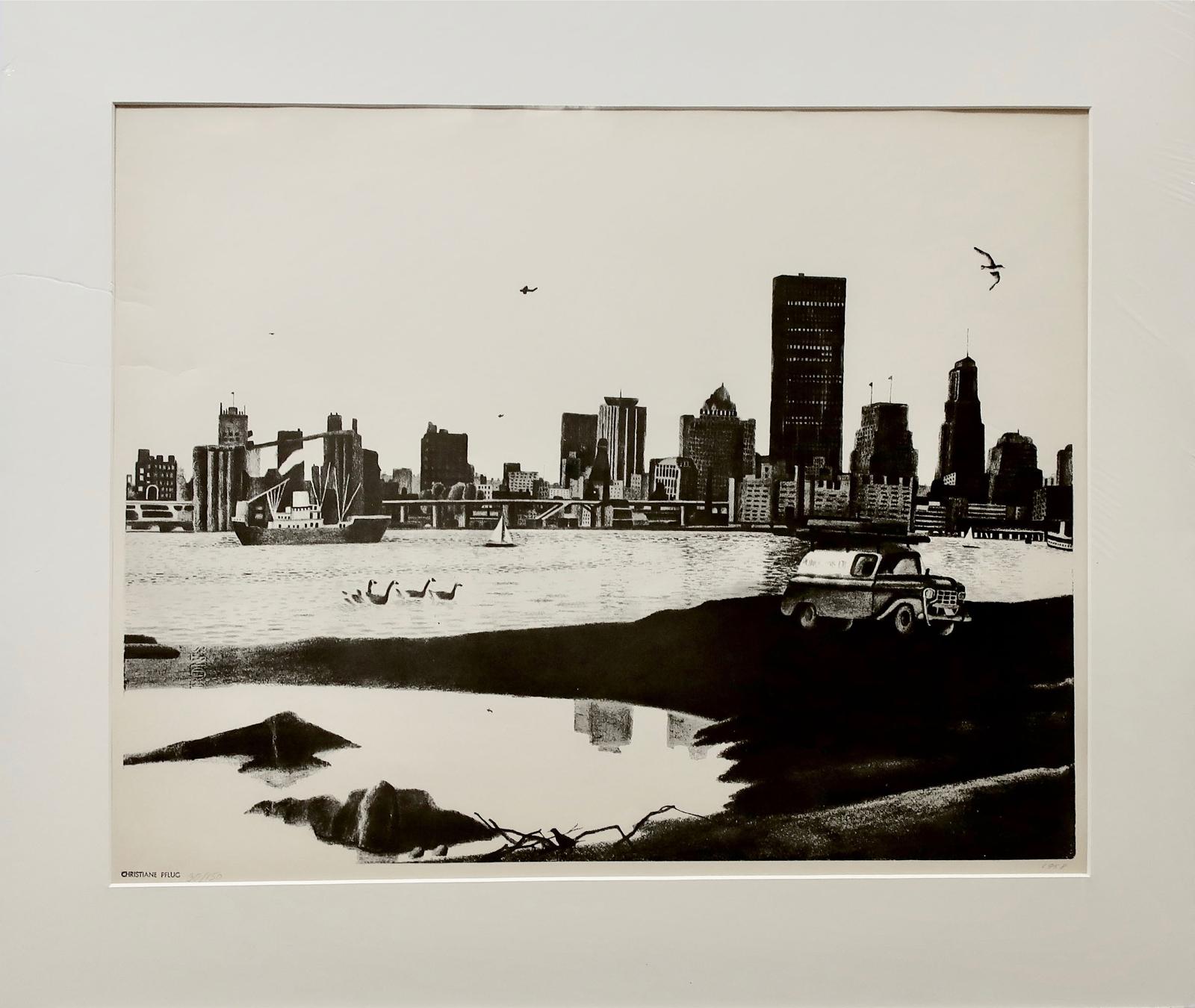 Christiane Pflug (1936-1972) - Toronto From Centre Island