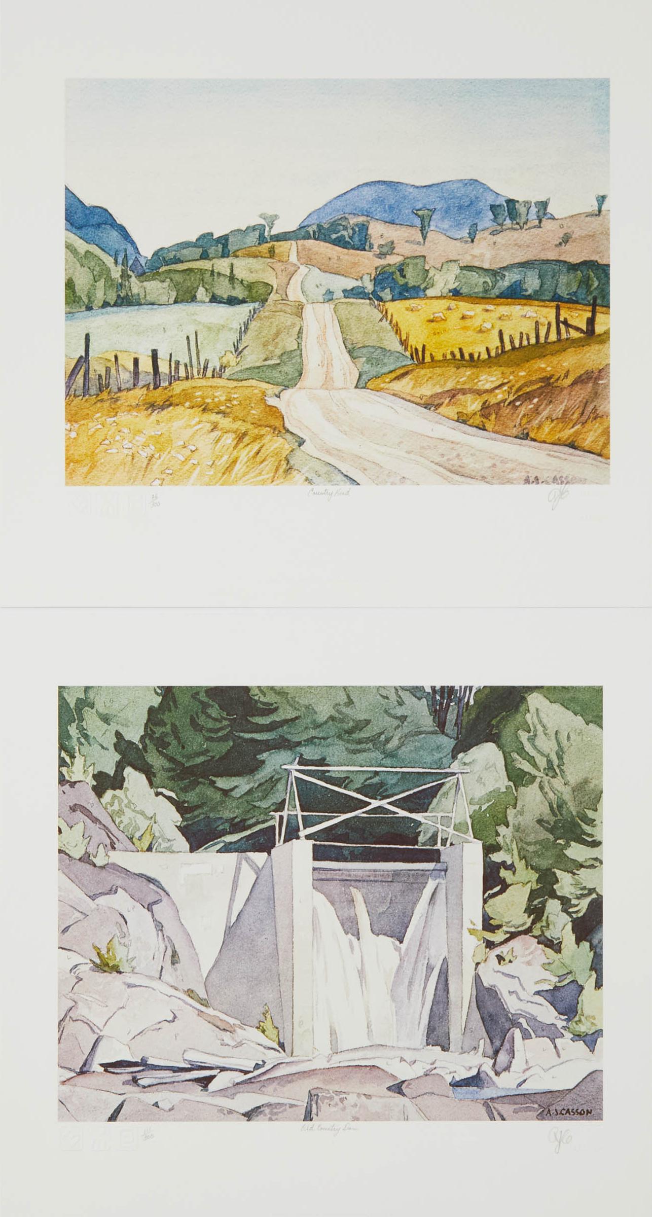Alfred Joseph (A.J.) Casson (1898-1992) - Country Road; Old Country Dam