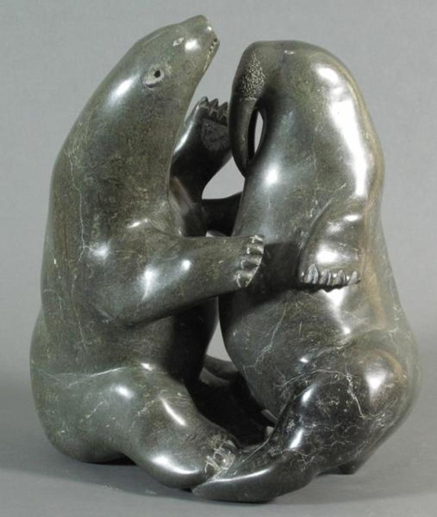 George Pitsiulak (1929) - Dancing Bear And Walrus; 1981