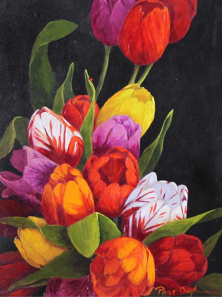 Page Ough (1946) - Array Of Colour - Tulips; 2008