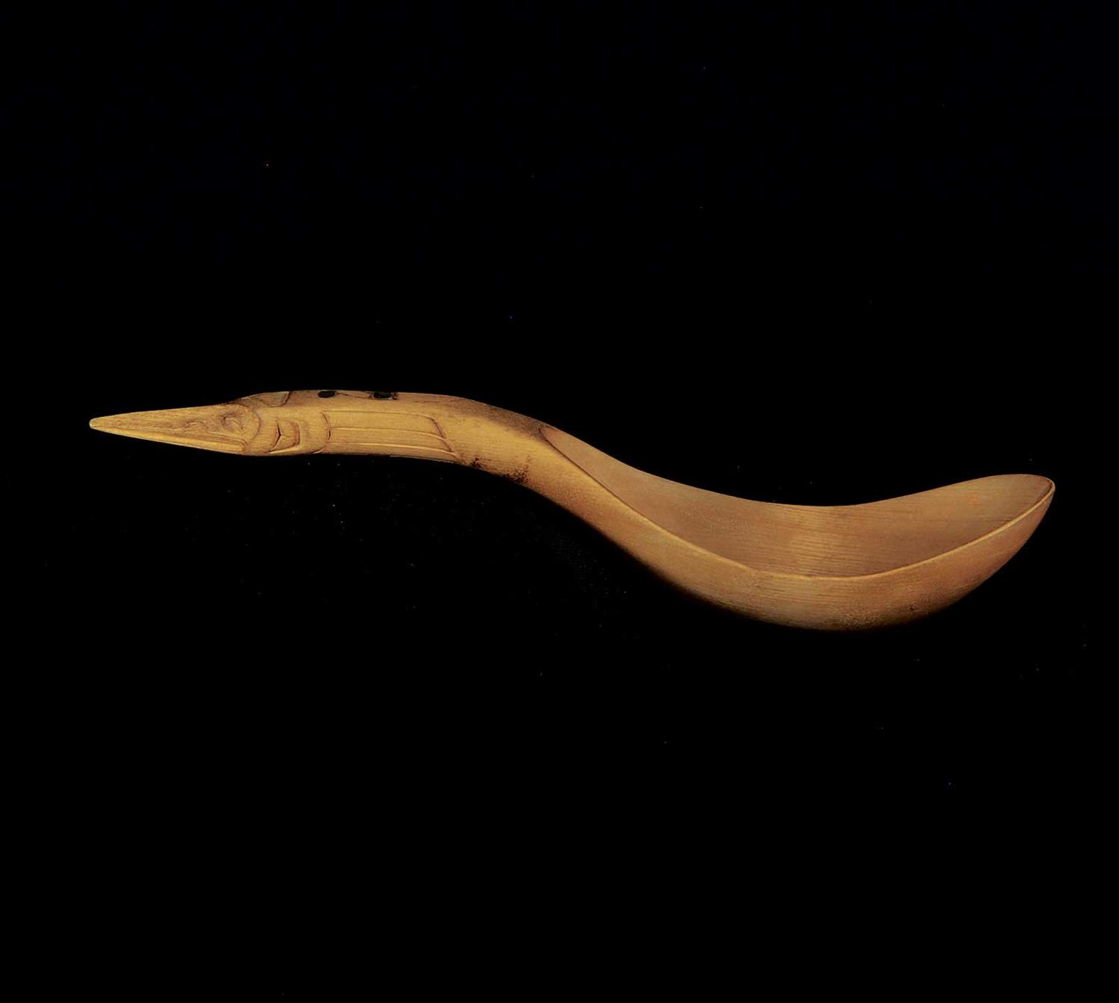 First Nations Basket School - Carved Loon Ladle