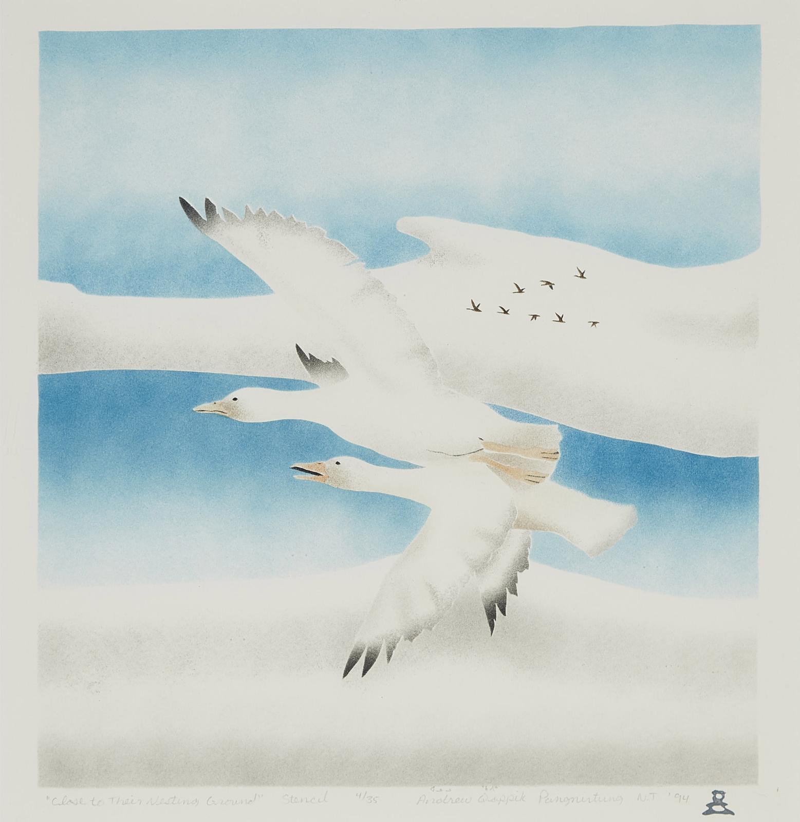 Andrew Qappik (1964) - Close To Their Nesting Grounds