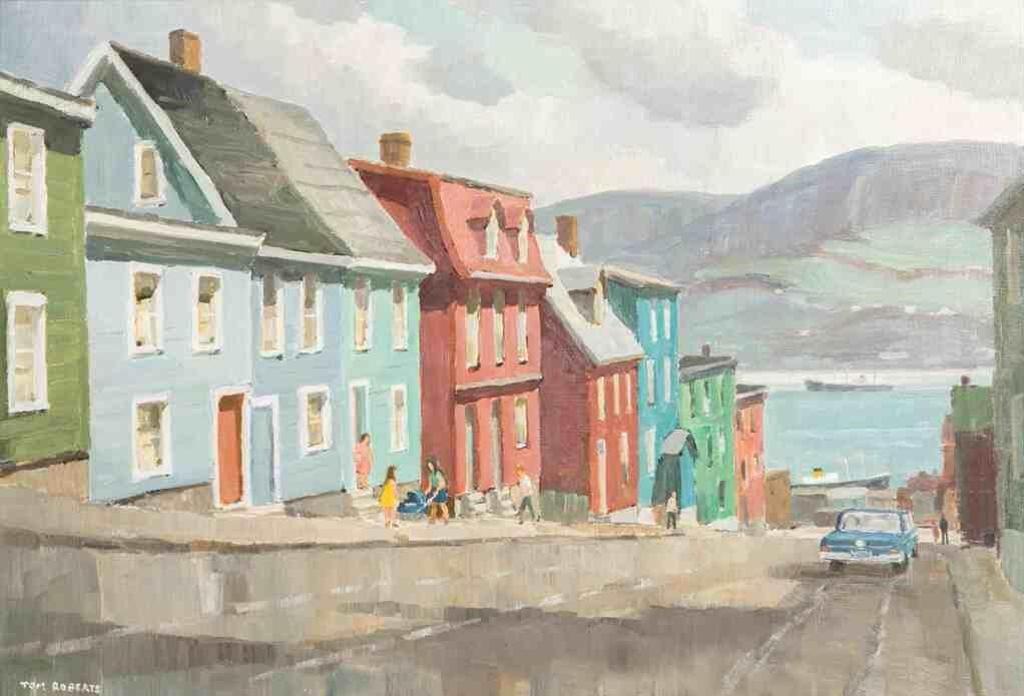 Thomas Keith (Tom) Roberts (1909-1998) - Street in St. John's, Newfoundland