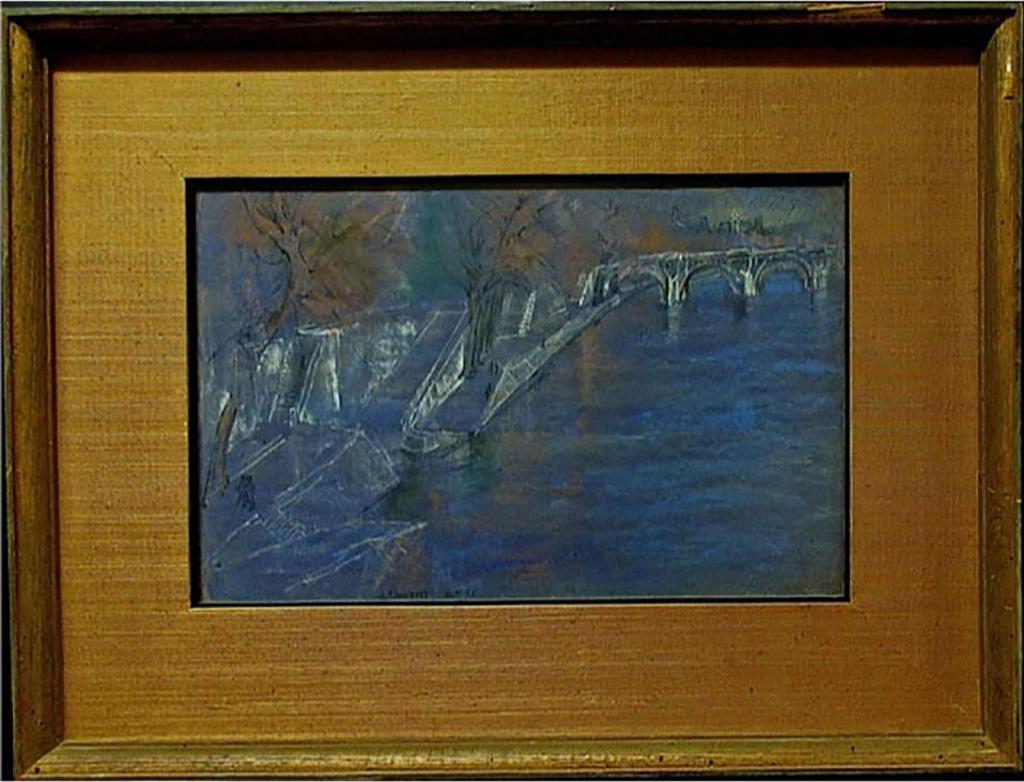 Joseph (Joe) Francis Plaskett (1918-2014) - Canal Scene With Bridge
