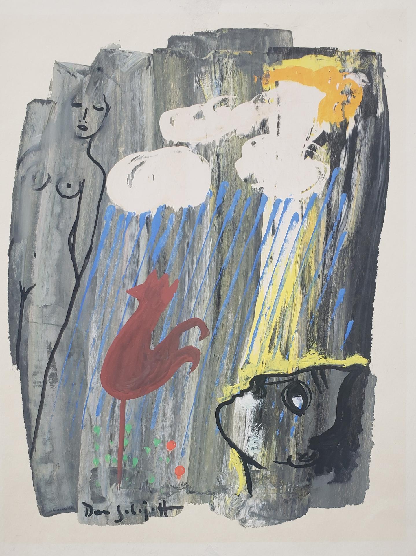 Dan Solojoff - Sans titre / Untitled (extrait de / extract from « Spleen et idéal », Les fleurs du mal, Baudelaire), 1959