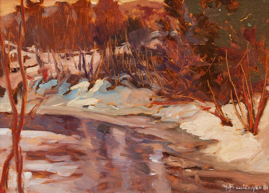 Yvette Boulanger (1932-2015) - Riviere d'hiver