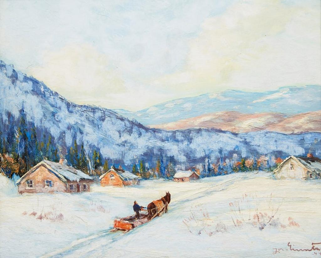 Joseph Giunta (1911-2001) - Sunny Day, Laurentian, Que. (Near Ste. Marguerite, P. Que.)