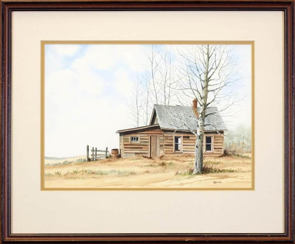 Earl Cummins (1922-2012) - Untitled, Farm Building