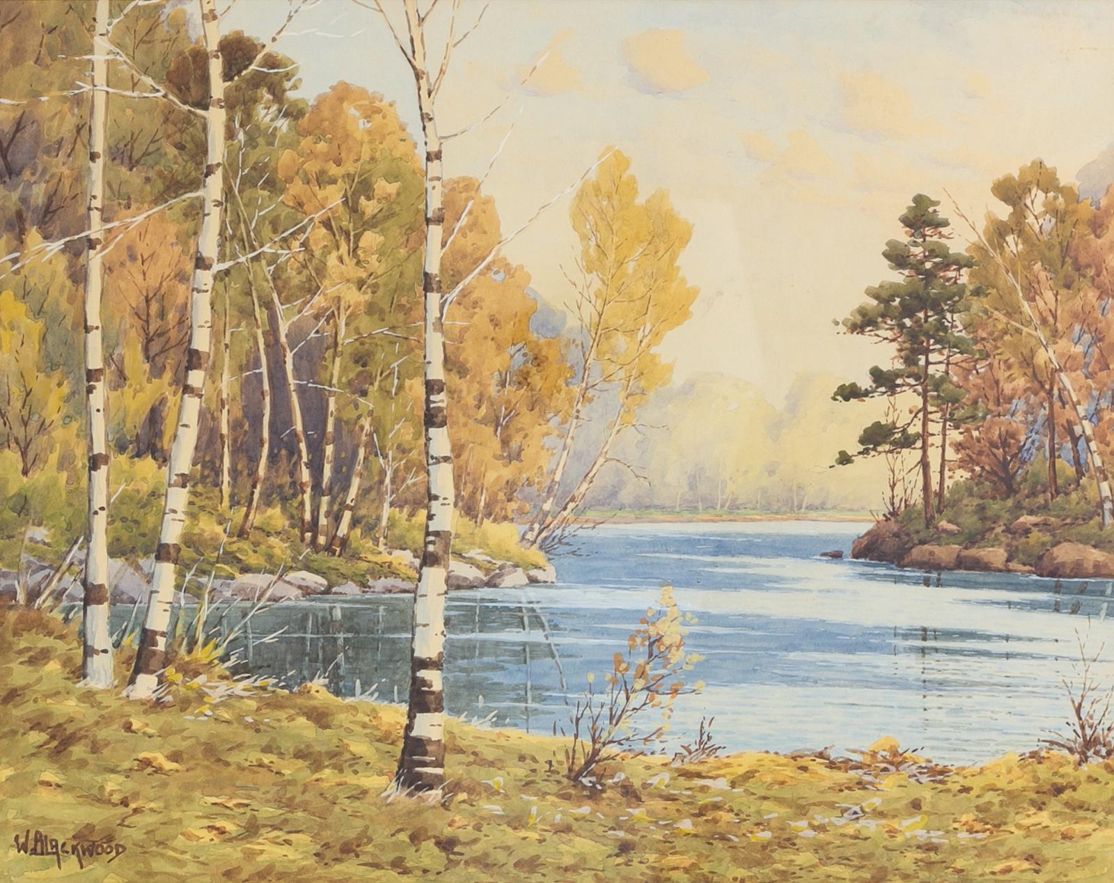 William Gardner Blackwood (1890) - River Birches In The Fall