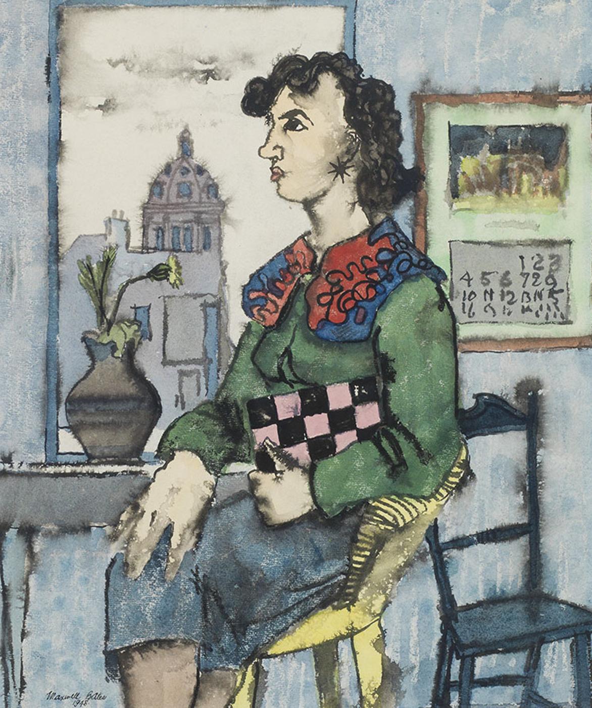 Maxwell Bennett Bates (1906-1980) - Girl