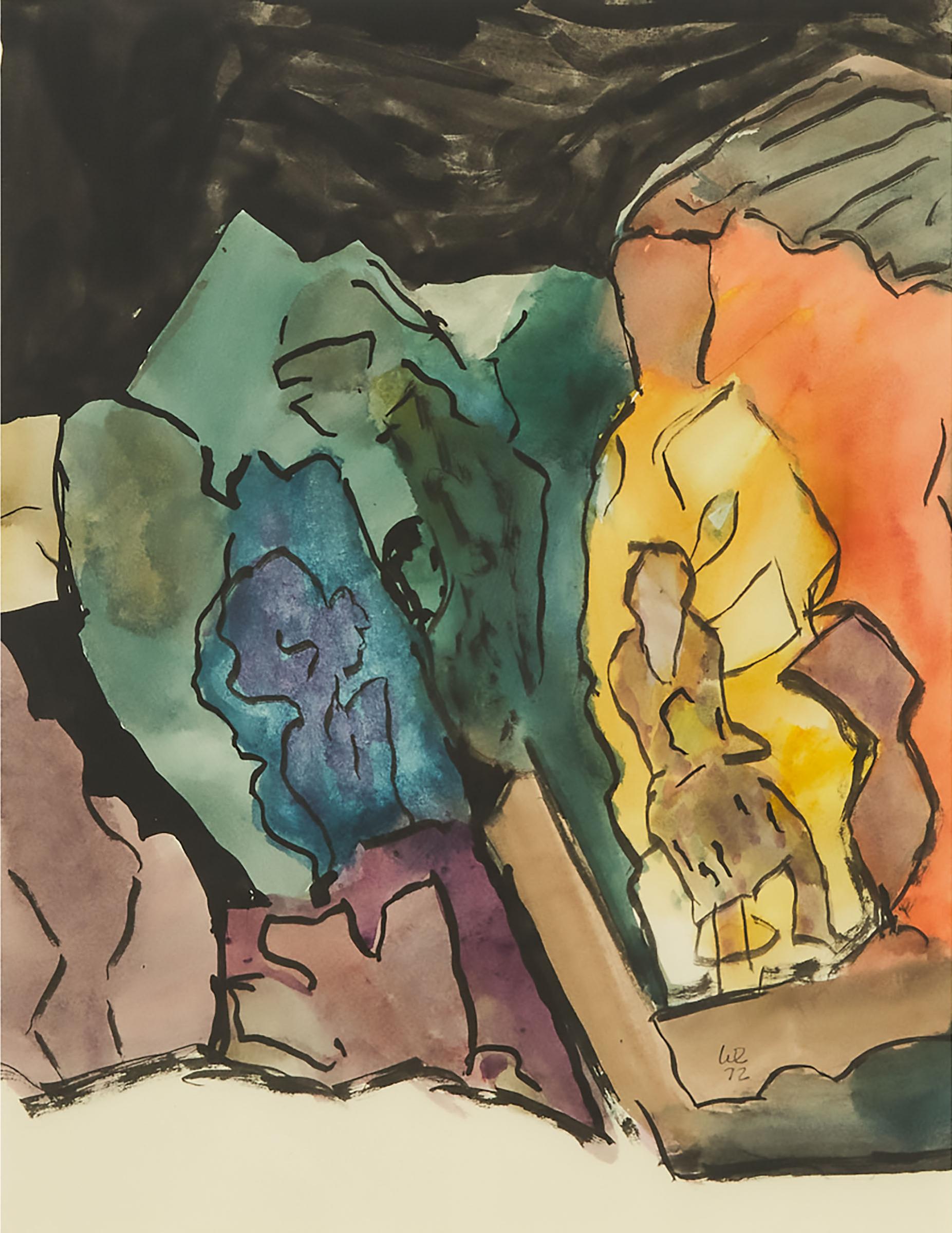 William Lumpkins - Untitled (Abstracted Landscape), 1972