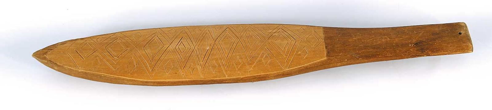 Aller School - Untitled - Fish Bonker with Carved Pattern