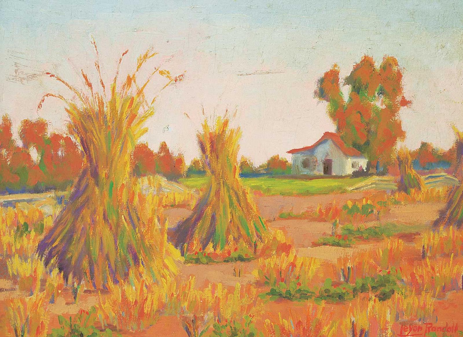 Leyon G. Randall - Untitled - Stooks in Front of the House