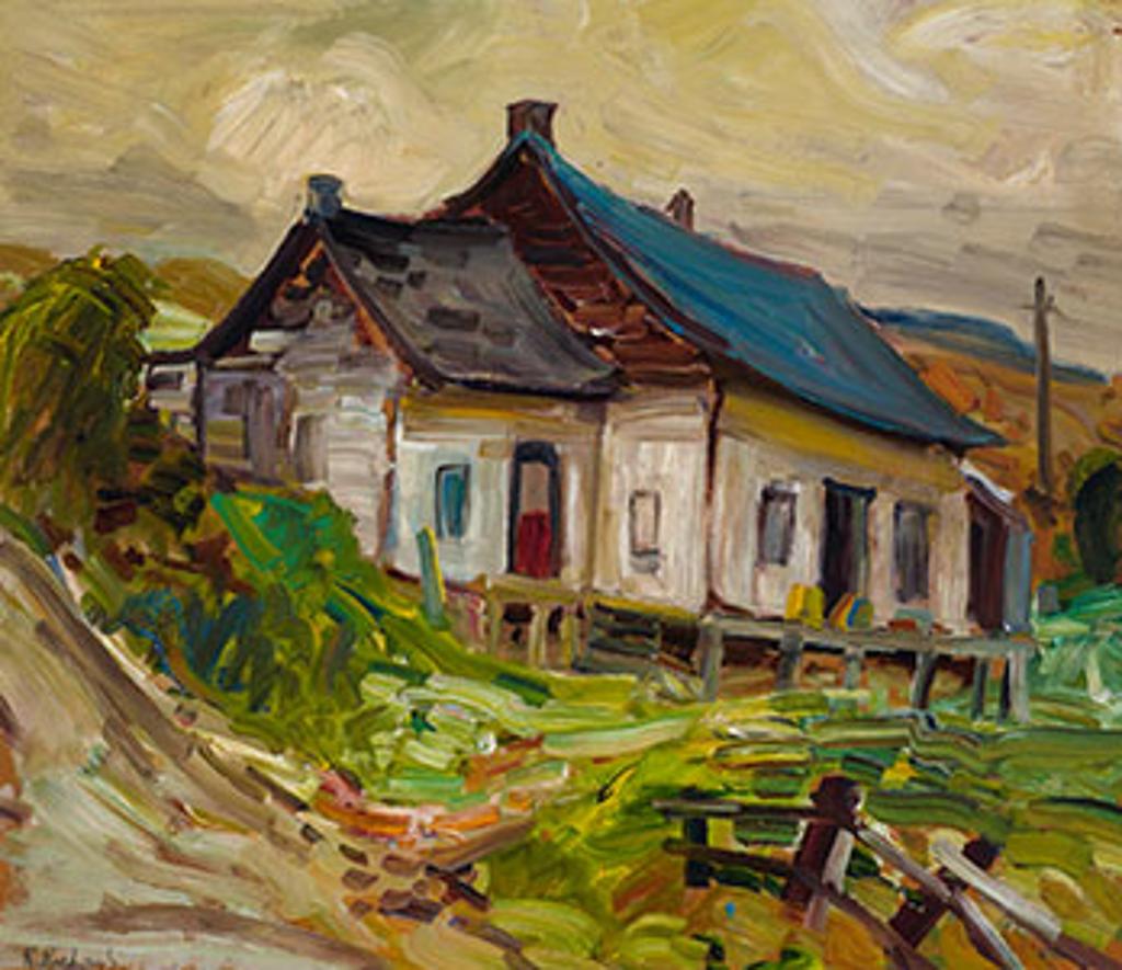 René Jean Richard (1895-1982) - Maison toit bleu