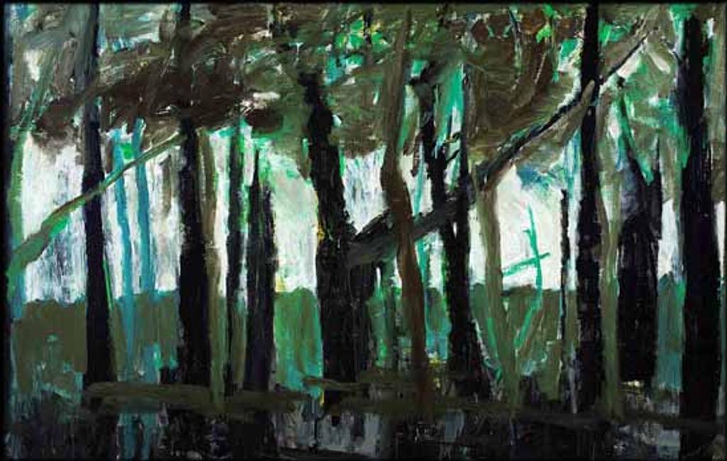 Louise Masson (1953) - Les arbres au bord de l'eau