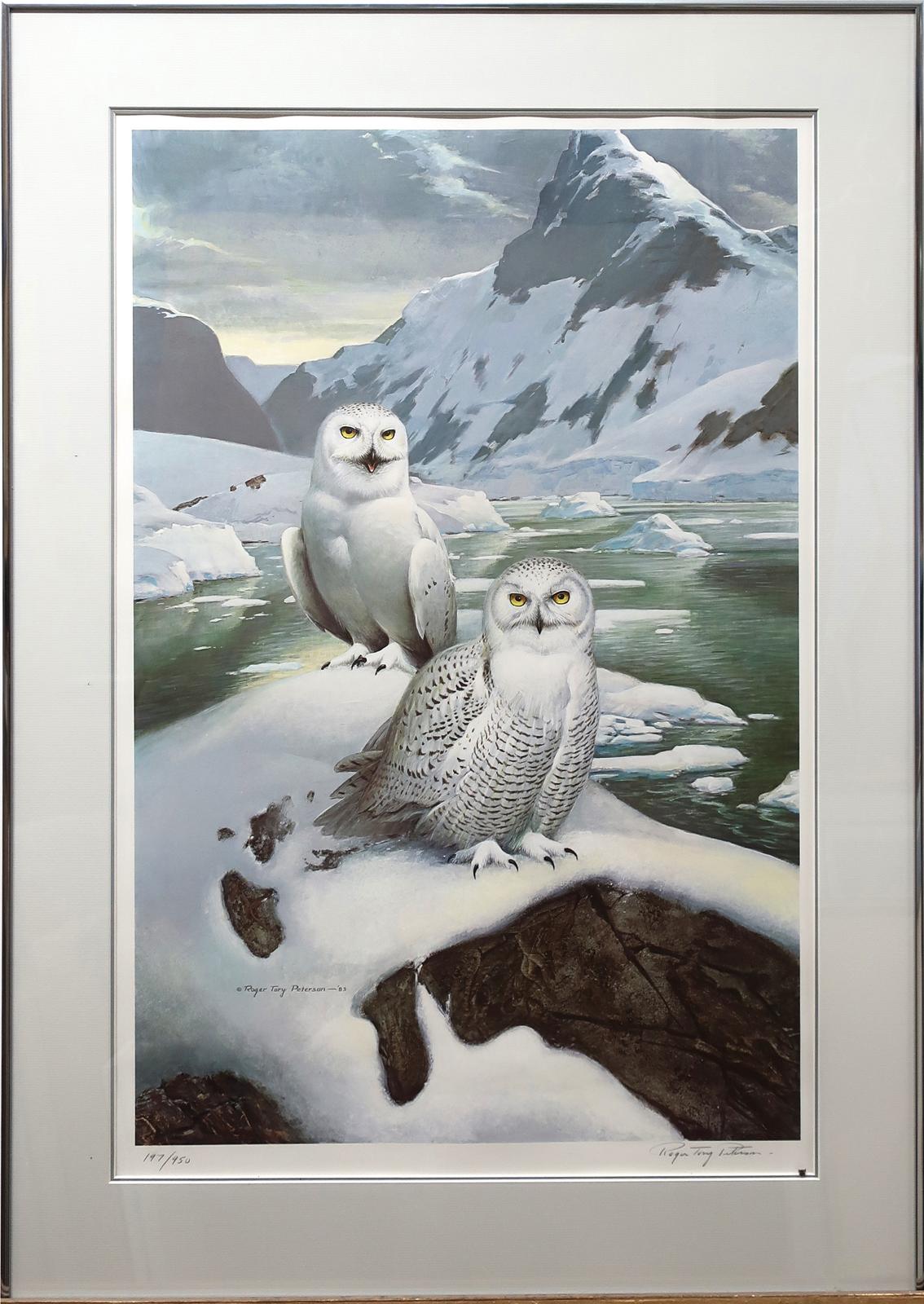 Roger Tory Peterson (1908-1996) - Arctic Glow - Snowy Owls