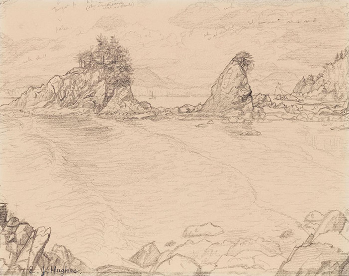 Edward John (E. J.) Hughes (1913-2007) - West Coast of Vancouver Island