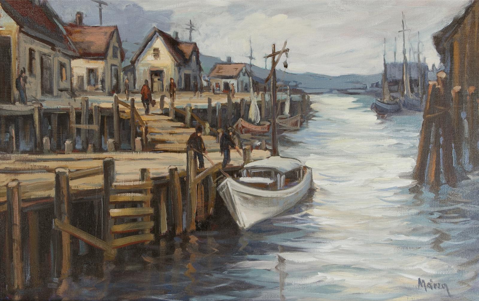 Ernest Marza (1923-2019) - Activity At Docks