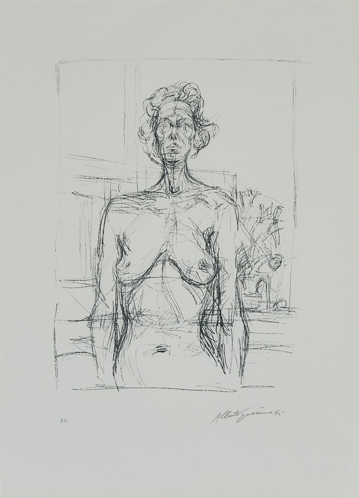 Alberto Giacometti (1901-1966) - NU AUX FLEURS, 1960 [LUST, 32]
