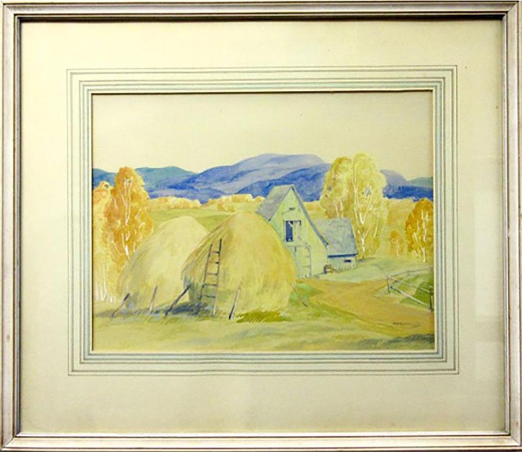 Graham Norble Norwell (1901-1967) - Farm And Haystacks - Laurentians