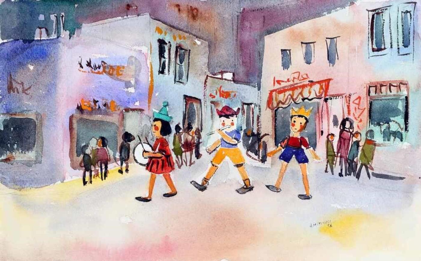 Janet Mitchell (1915-1998) - PARADE; 1956