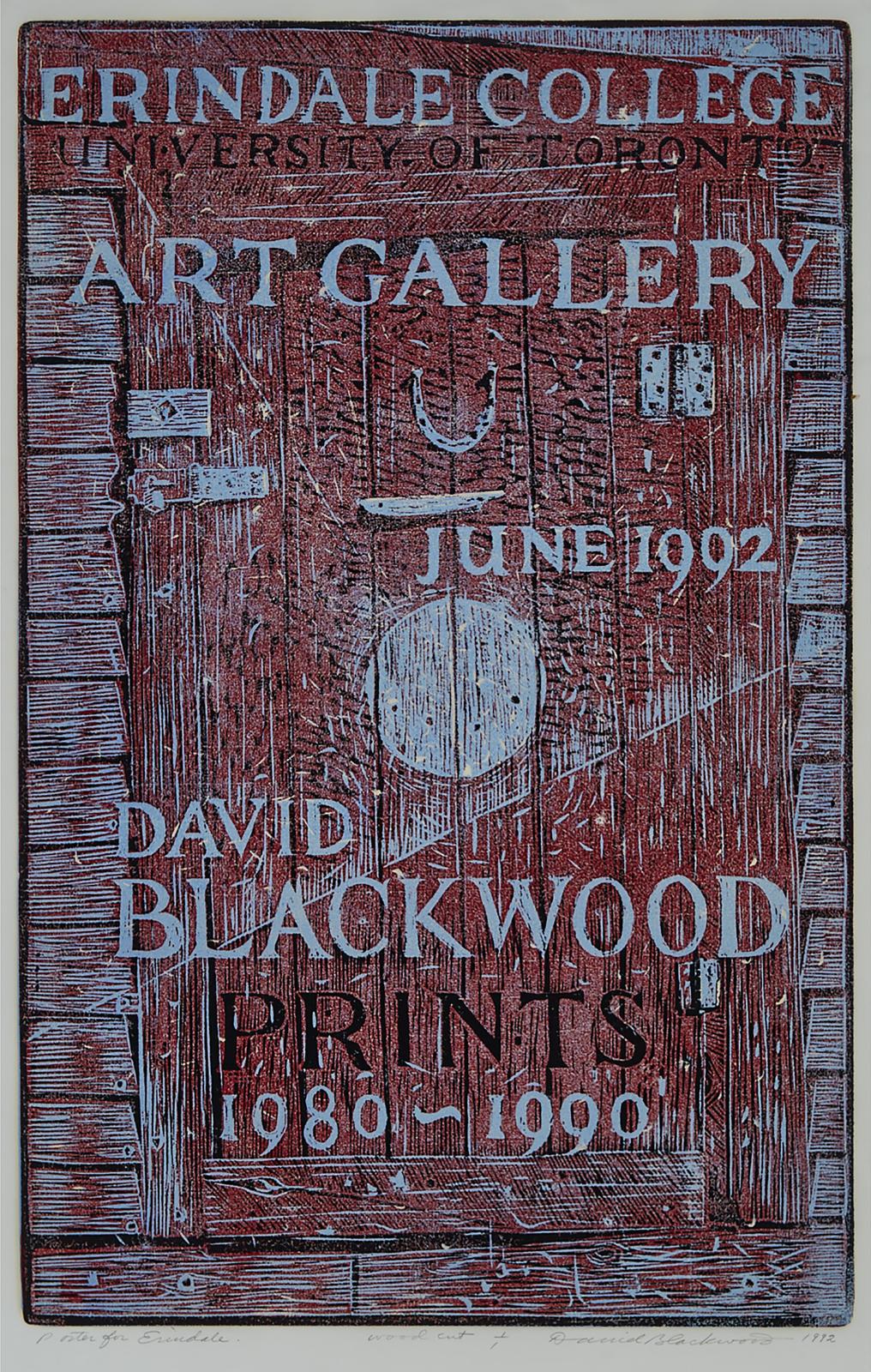 David Lloyd Blackwood (1941-2022) - Poster For Erindale, 1988