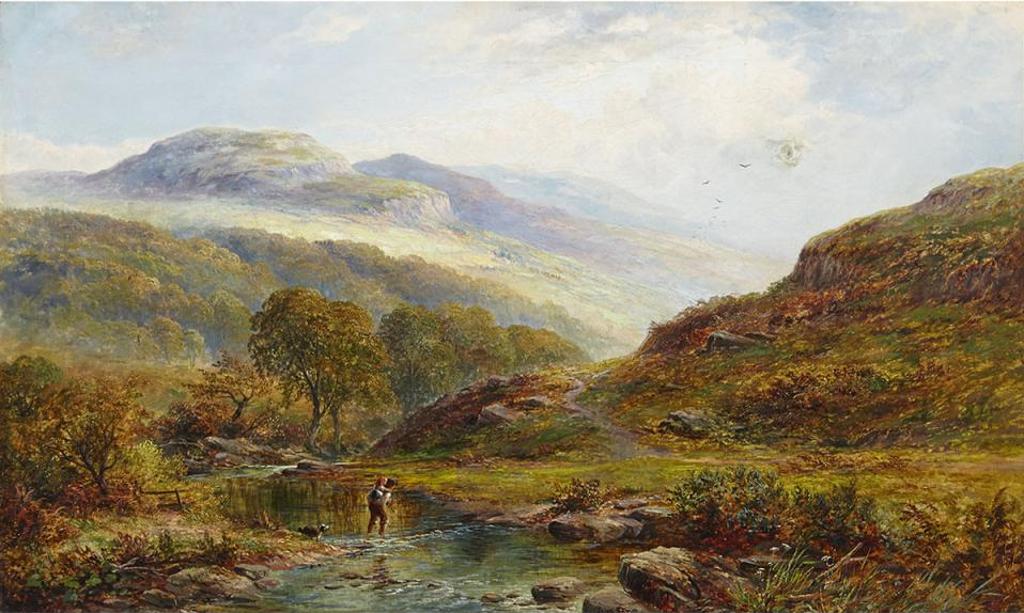 George Turner (1843-1910) - Stepping Stones, North Wales