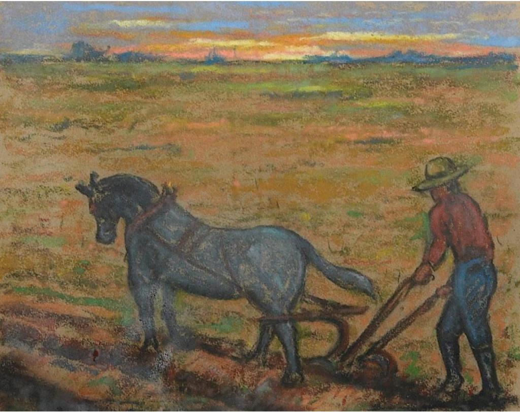 Berthe Des Clayes (1877-1968) - Ploughing