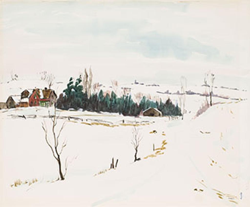 Albert Jacques Franck (1899-1973) - Farm, Winter View, Ontario