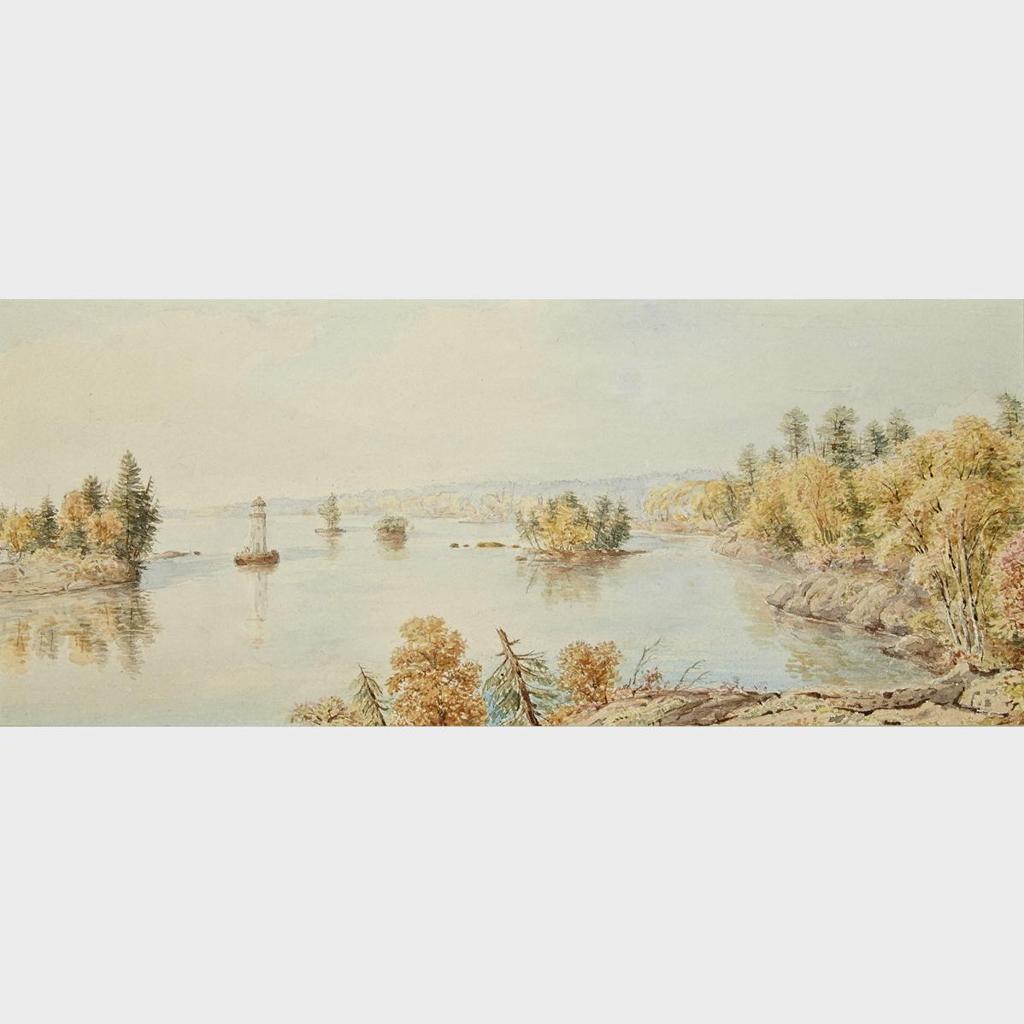 John Herbert Caddy (1801-1883) - Scene In The Thousand Islands, Ontario, Ca. 1860