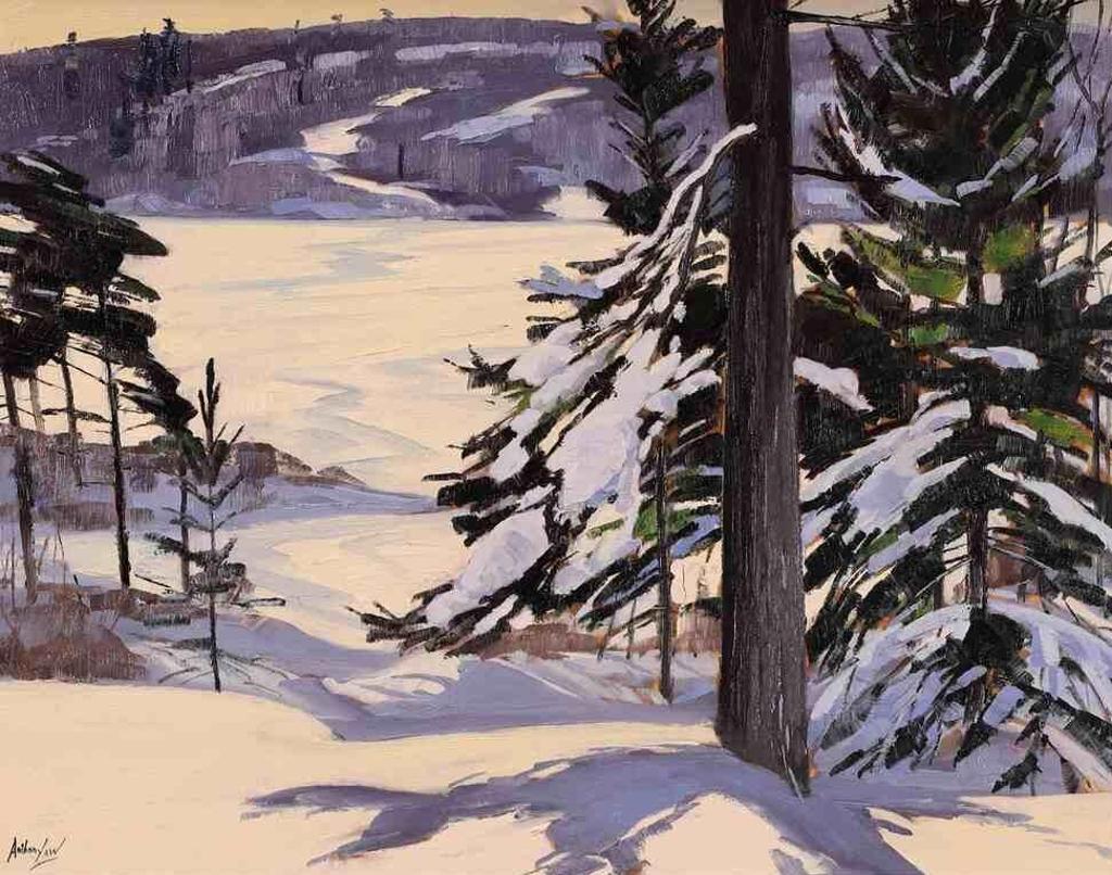 Charles Anthony Francis Law (1916-1996) - After Snowfall (Williams Lake, Halifax, Nova Scotia); 1981