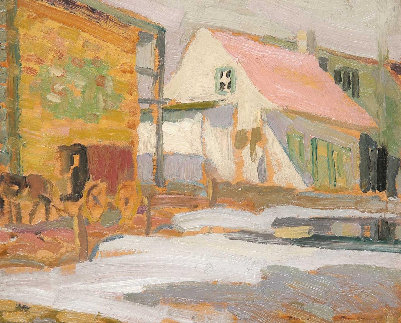 Albert Henry Robinson (1881-1956) - Untitled - Quebec Village
