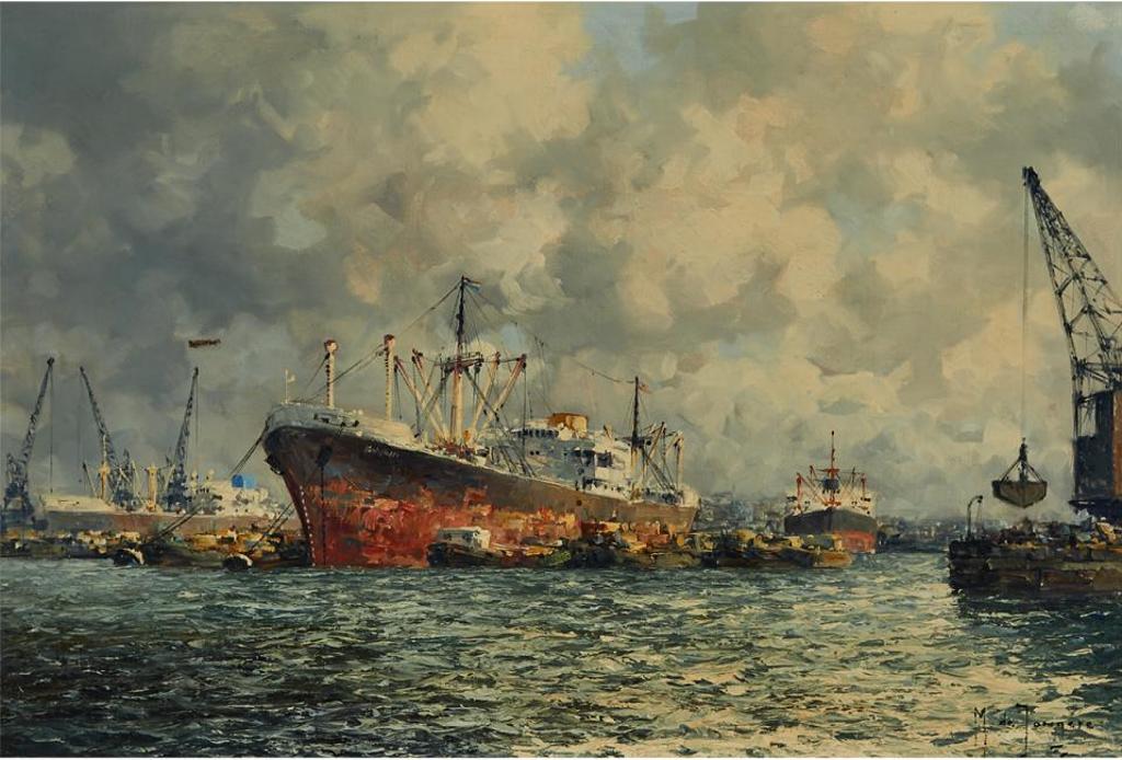 Marinus Johannes Drulman de Jongere (1912-1978) - Rotterdam Harbour