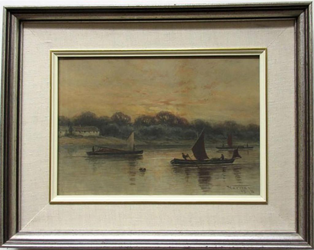 Frederick Arthur Verner (1836-1928) - Untitled (Evening On The Thames)
