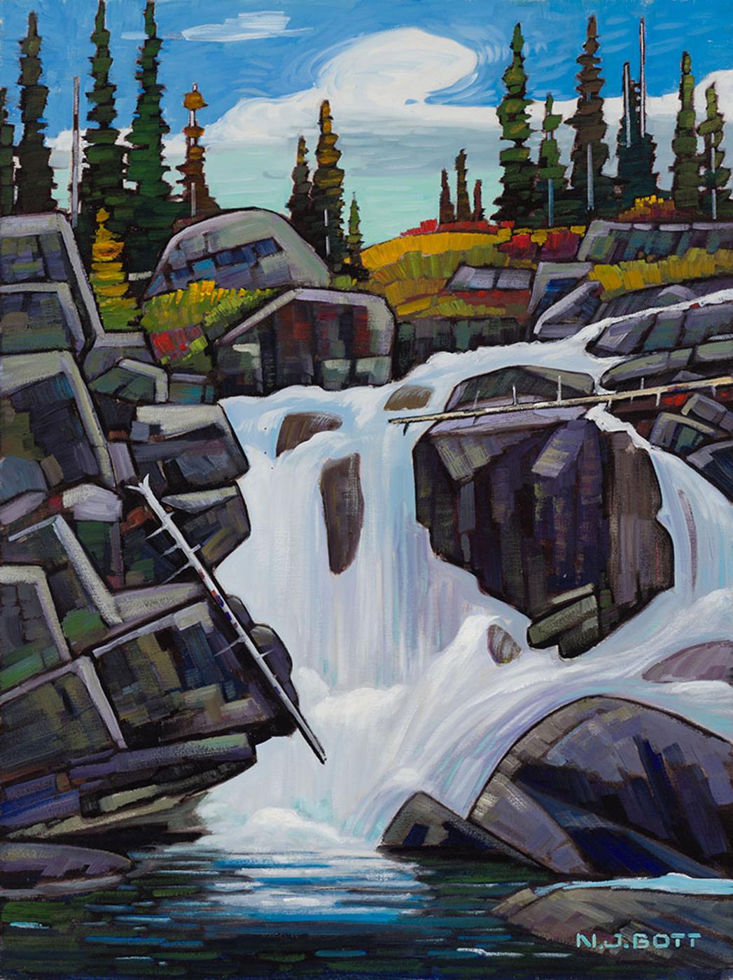 Nicholas Johannes Bott (1941-2021) - Waterfall - Bella Vista Creek