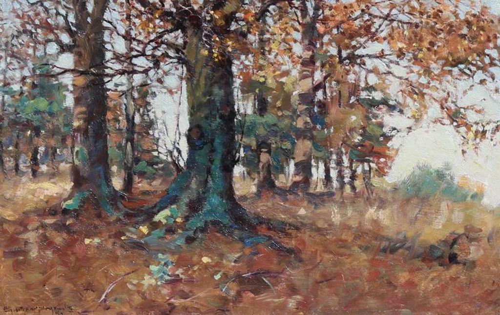 Elizabeth Annie Mcgilllivray Knowles (1866-1928) - Beech Wood In Autumn; 1914