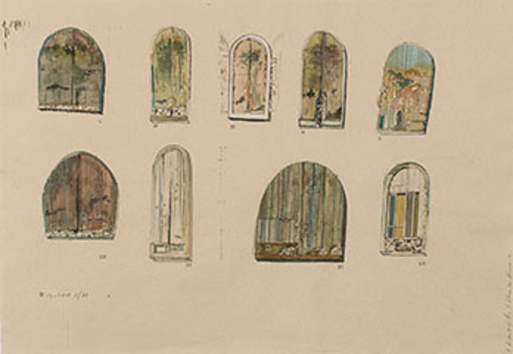 Anthony Morse (Tony) Urquhart (1934-2022) - Nine Drawings for Kitchener Court House