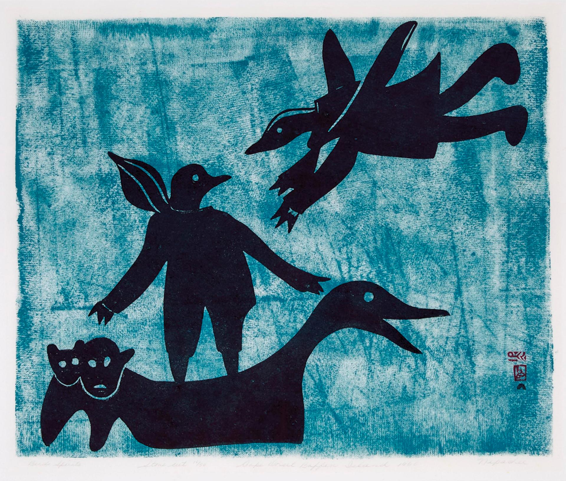 Napatchie Pootoogook (1938-2002) - Bird Spirits, 1960