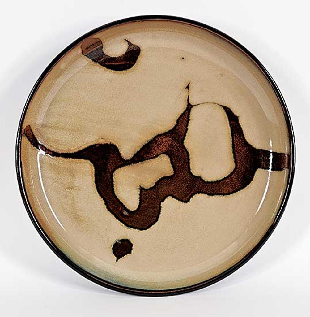 Walter Gibson Dexter (1931-2015) - Untitled - Taupe Bowl with Abstract Design