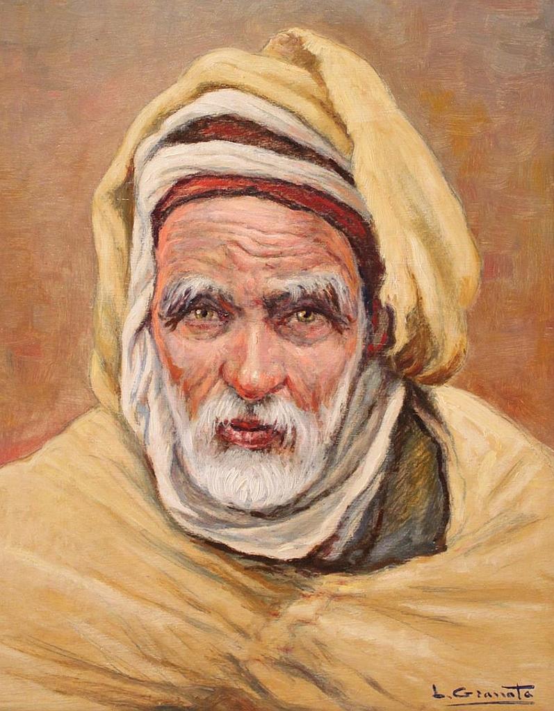 Louis Granata (1901-1964) - Portrait of a Bedouin Man