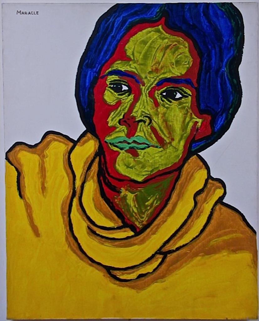 Clifford Maracle (1944-1996) - Girl In Yellow