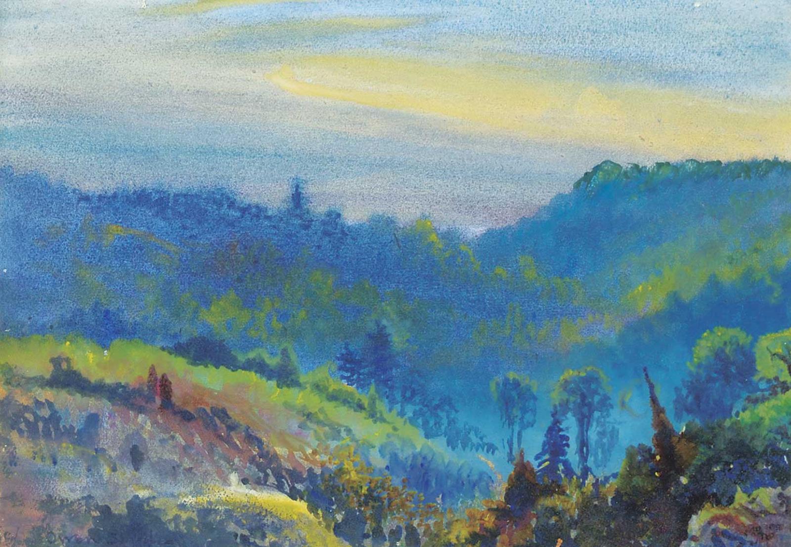 Owen Poe Staples (1866-1949) - Untitled - Mist in the Valley
