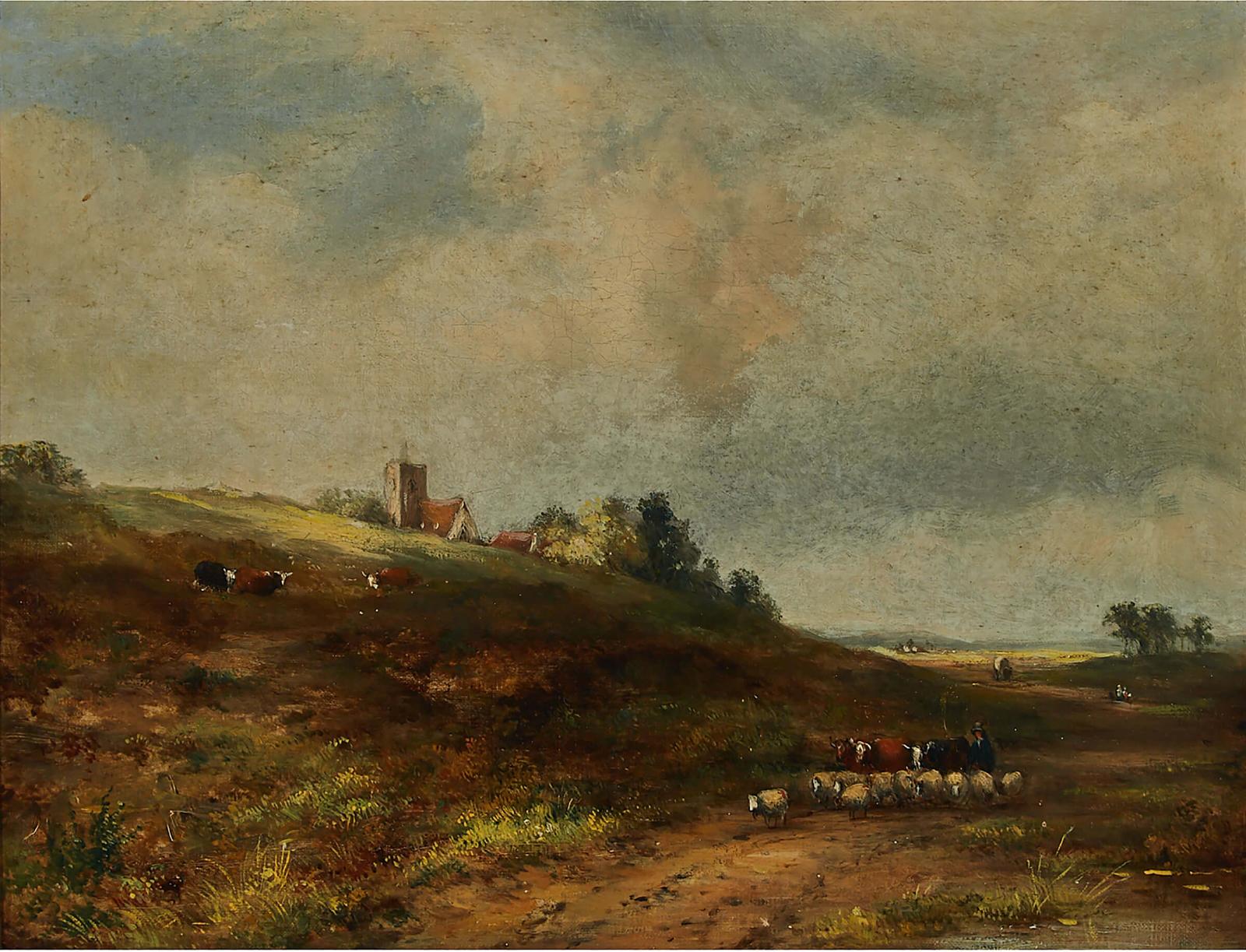 Frederick Waters Watts (1800-1862) - Heath Scene With Cattle