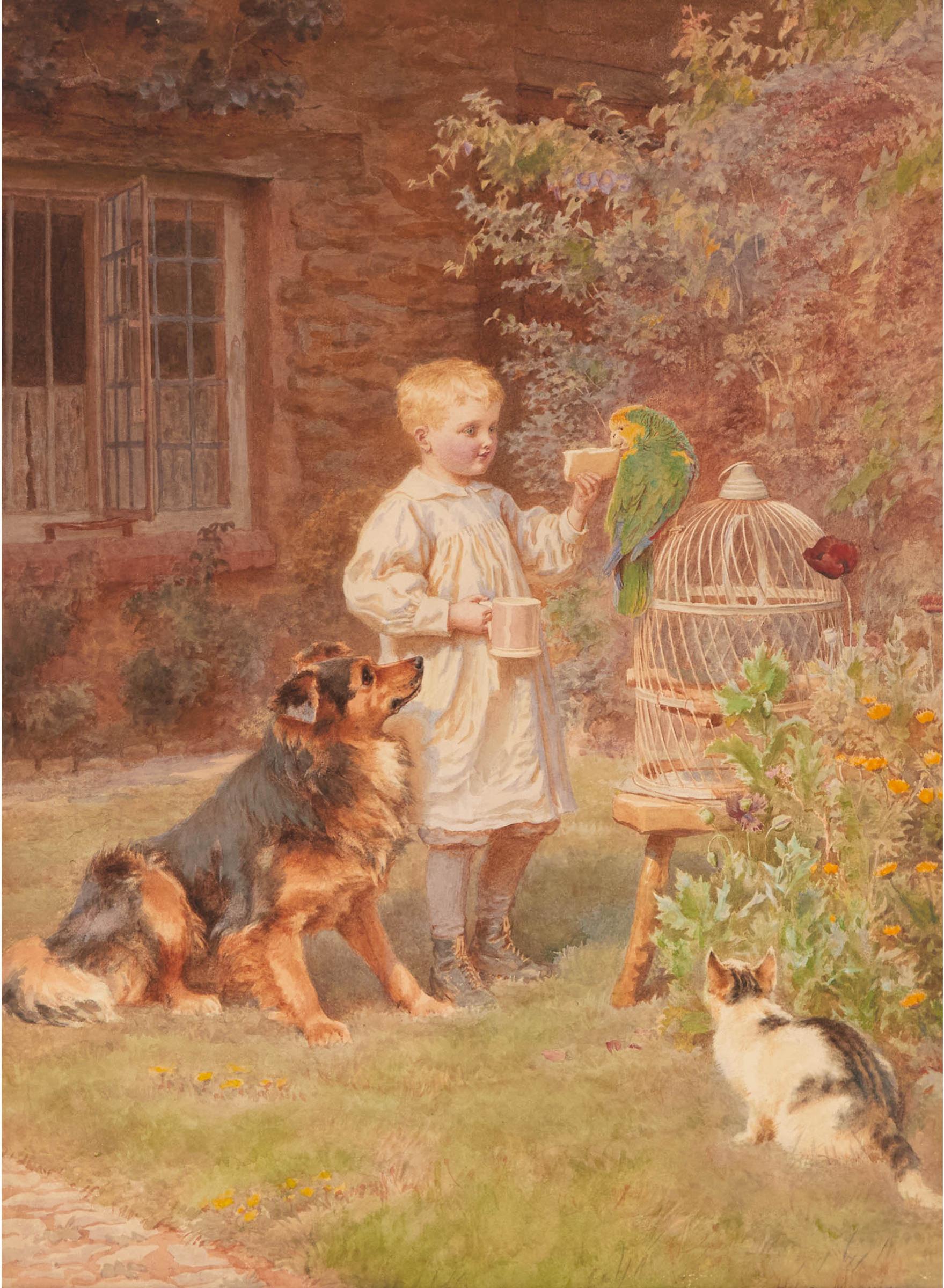 Helena J. Maguire - Untitled (Boy And His Pets)