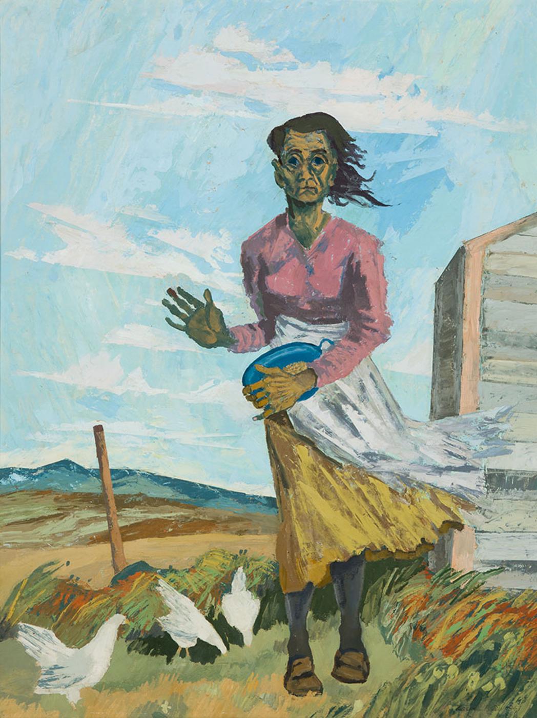 Maxwell Bennett Bates (1906-1980) - Prairie Woman