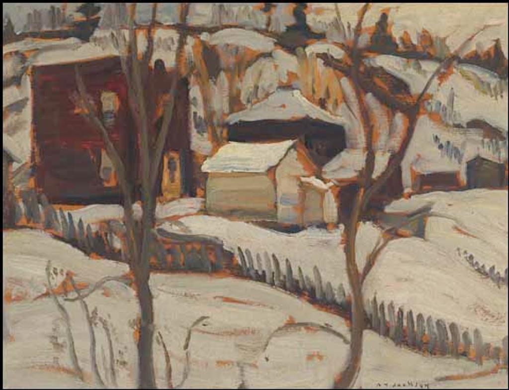 Alexander Young (A. Y.) Jackson (1882-1974) - Red House in Winter