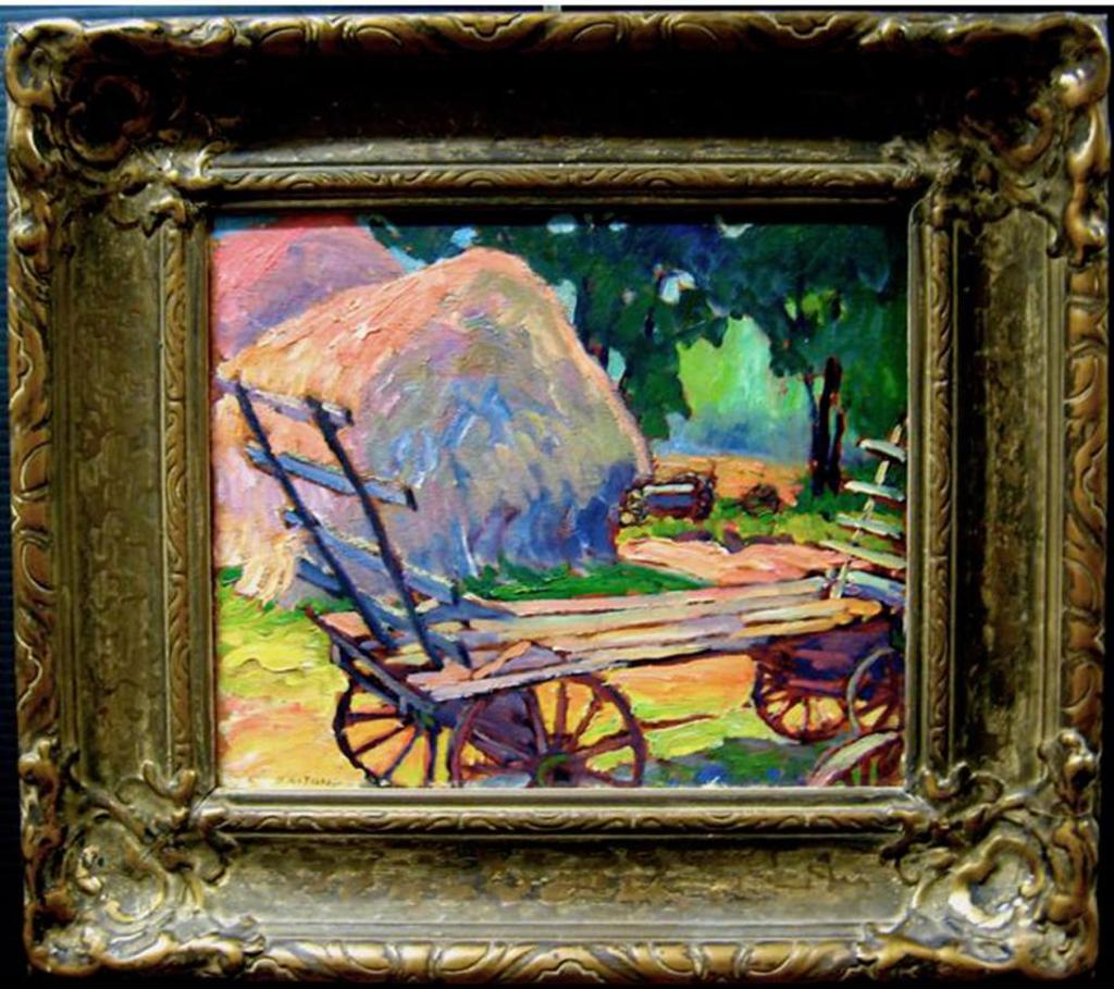 Ernest Alfred Dalton (1887-1963) - The Hay Wagon; Evening Landscape